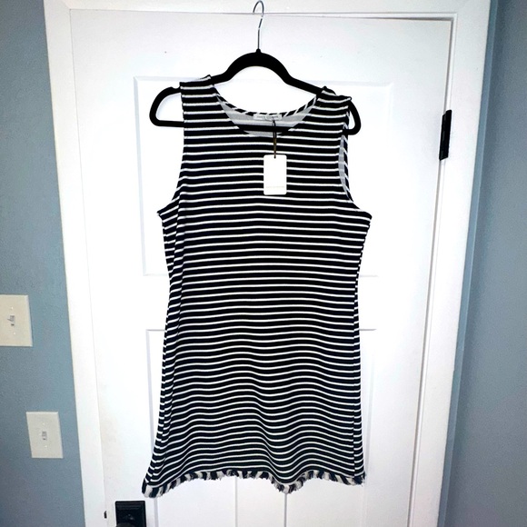 Green Envelope Dresses & Skirts - Adorable Blue and White Striped Sleeveless Dress by Green Envelope - NWT